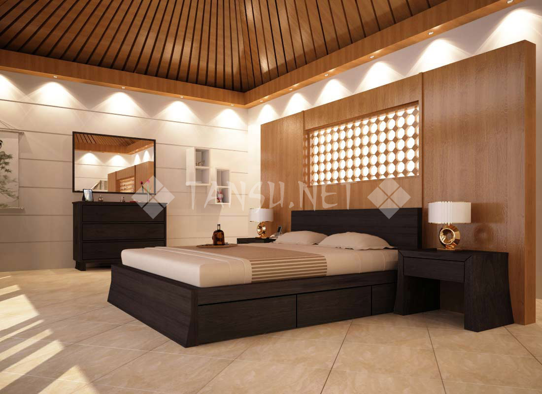 Cairo Storage Platform Bed, King Pedestal Bed With Drawers