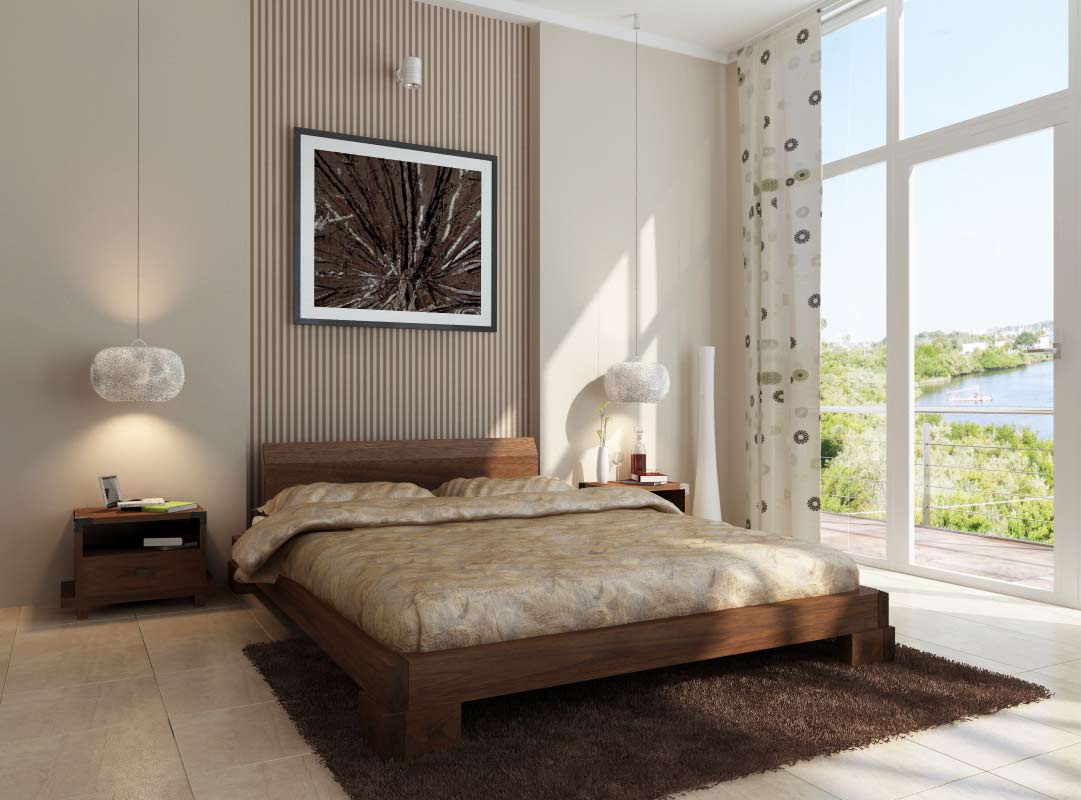 asian low profile bedroom set