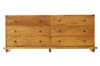 Kobe 6-Drawer Dresser - Danish Honey kobe, large, dresser, danish, honey, modern, bedroom, furniture, solid, wood