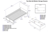 Soho Platform Bed - Flat Panel Footboard - AR9122117