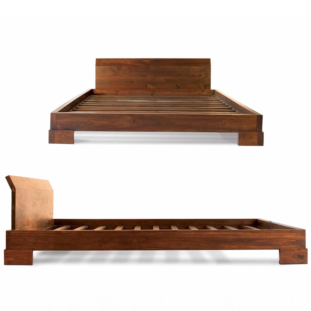 kobe platform bed modern traditional asian mahogany rustic bedroom design style