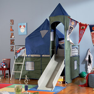Camelot Boy S Tent Bunk Bed, Bunk Bed Tent For Boys