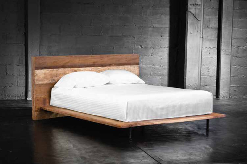 Rico Platform Bed, Modern Industrial Bed Frame