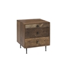 Alex Nightstand With blends of exotic demolition hardwoods, white oak, and black walnut, you wont find a more sturdy and long-lasting nightstand like our Alex Nightstand.