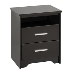 Coal Harbor 2-Drawer Tall Nightstand - Black BCH-2250 Coal Harbor 2-Drawer Tall Nightstand - Black BCH-2250
