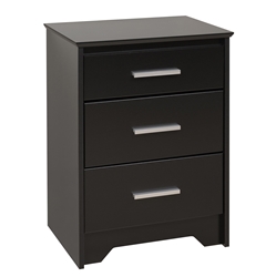 Coal Harbor 3-Drawer Tall Nightstand - Black BCH-2027 Coal Harbor 3-Drawer Tall Nightstand - Black BCH-2027