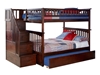 Columbia Full/Full Staircase Bunk Bed - Antique Walnut AB55804 - AB558X40