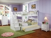 Columbia Full/Full Staircase Bunk Bed - White AB55802 - AB558X20