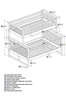 Columbia Twin/Full Bunk Bed - Natural AB55205 - AB55205