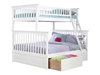 Columbia Twin/Full Bunk Bed - White AB55202 - AB552X20