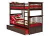 Columbia Twin/Twin Bunk Bed - Antique Walnut AB55104 - AB55104