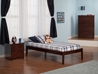 Concord Platform Bed with Open Footrails - Antique Walnut - AR80X1004