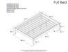 Concord Platform Bed with Open Footrails - Espresso - AR80X1001