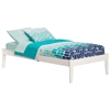 Concord Platform Bed with Open Footrails - White Concord Platform Bed with Open Footrails - White