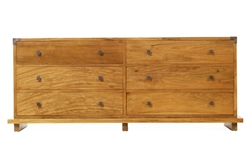 Kobe 6-Drawer Dresser - Danish Honey kobe, large, dresser, danish, honey, modern, bedroom, furniture, solid, wood