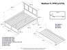 Madison Platform Bed with Flat Panel Footboard - Espresso - AR86X2X11