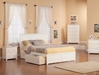 Madison Platform Bed with Flat Panel Footboard - White - AR86X2X12