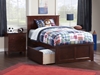 Madison Platform Bed with Matching Footboard - Antique Walnut - AR86X6X14