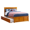 Madison Platform Bed with Matching Footboard - Caramel Latte Madison Platform Bed with Matching Footboard - Caramel Latte