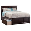 Madison Platform Bed with Matching Footboard - Espresso Madison Platform Bed with Matching Footboard - Espresso