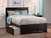 Madison Platform Bed with Matching Footboard - Espresso - AR86X6X11
