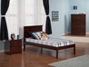 Madison Platform Bed with Open Footrails - Antique Walnut - AR86X1004