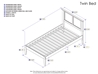 Madison Platform Bed with Open Footrails - Caramel Latte - AR86X1007