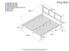 Madison Platform Bed with Open Footrails - Espresso - AR8621001