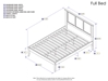 Madison Platform Bed with Open Footrails - White - AR86X100221002