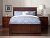 Madison Traditional Bed with Matching Footboard - Antique Walnut - AR86X6034