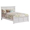 Madison Traditional Bed with Matching Footboard - White Madison Traditional Bed with Matching Footboard - White