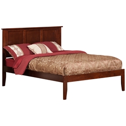 Madison Traditional Bed with Open Footrails - Antique Walnut Madison Traditional Bed with Open Footrails - Antique Walnut
