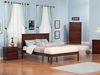 Madison Traditional Bed with Open Footrails - Antique Walnut - AR86X1034