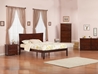 Metro Traditional Bed with Open Footrails - Antique Walnut - AR90X1034