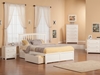 Mission Platform Bed with Flat Panel Footboard - White - AR87X2X122112