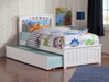 Mission Platform Bed with Matching Footboard - White - AR87X6X12