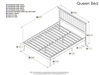 Mission Platform Bed with Open Footrails - Caramel Latte - AR87X1007