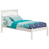 Mission Platform Bed with Open Footrails - White Mission Platform Bed with Open Footrails - White