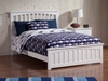 Mission Traditional Bed with Matching Footboard - White - AR87X6032
