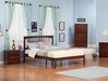 Mission Traditional Bed with Open Footrails - Antique Walnut - AR87X1034