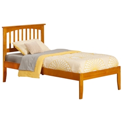 Mission Traditional Bed with Open Footrails - Caramel Latte Mission Traditional Bed with Open Footrails - Caramel Latte