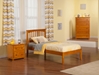 Mission Traditional Bed with Open Footrails - Caramel Latte - AR87X1037