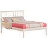 Mission Traditional Bed with Open Footrails - White Mission Traditional Bed with Open Footrails - White