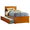 Nantucket Platform Bed with Matching Footboard - Caramel Latte - AR82X6X17