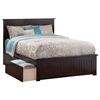 Nantucket Platform Bed with Matching Footboard - Espresso Nantucket Platform Bed with Matching Footboard - Espresso