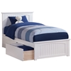 Nantucket Platform Bed with Matching Footboard - White - AR82X6X12