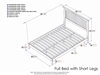 Nantucket Platform Bed with Open Footrails - Caramel Latte - AR82X1007