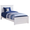 Nantucket Traditional Bed with Matching Footboard - White Nantucket Traditional Bed with Matching Footboard - White