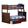 Nantucket Twin/Full Bunk Bed - Antique Walnut AB59204 - AB592X40