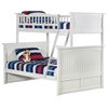 Nantucket Twin/Full Bunk Bed - White AB59202 Nantucket Twin/Full Bunk Bed - White AB59202